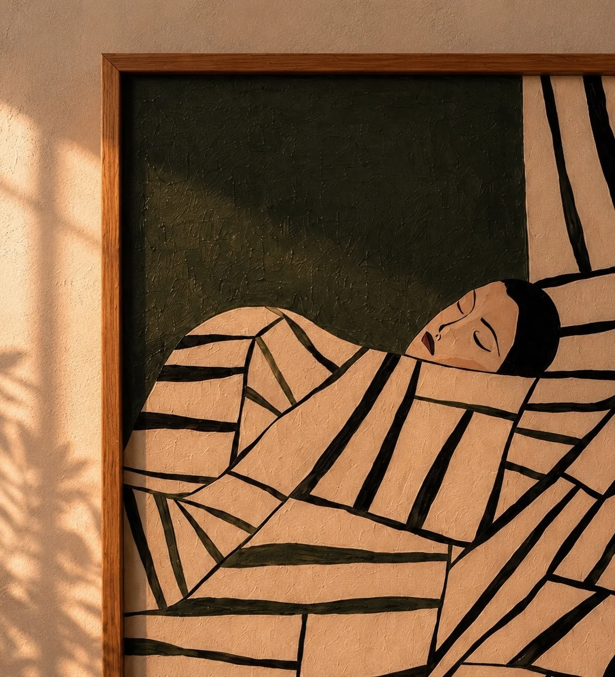 Lady in Bed Canvas Tablo 3