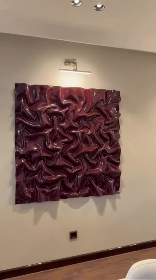 Nova IV 08 Bordo Dokulu Duvar Tablosu videosu
